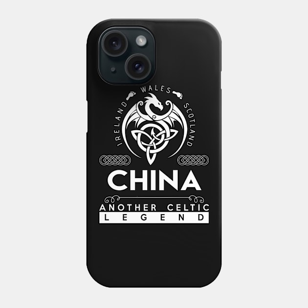 China Name T Shirt - Another Celtic Legend China Dragon Gift Item Phone Case by harpermargy8920