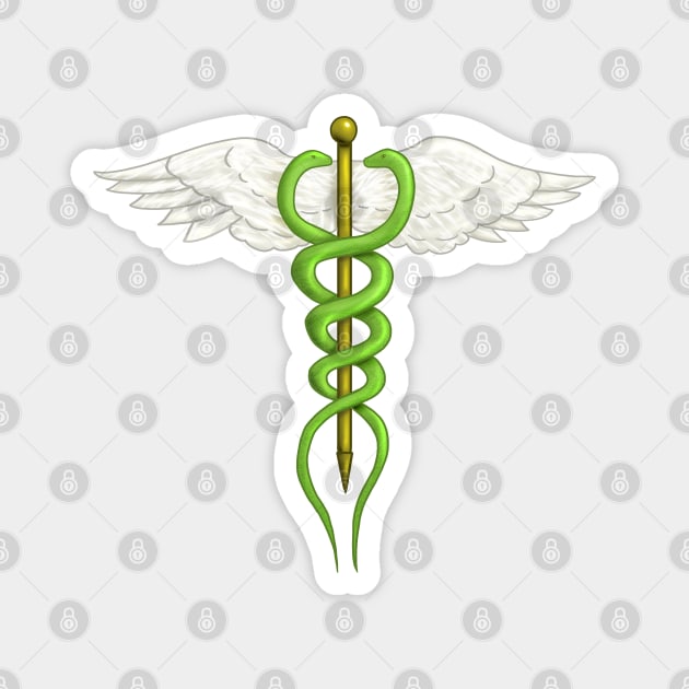 Caduceus Magnet by Kristal Stittle