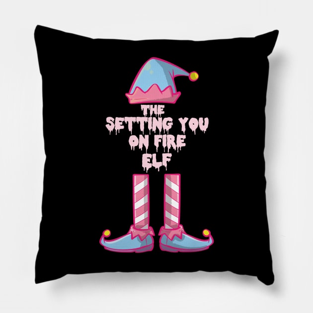 Pastel Goth Christmas Elf Kawaii Gothic Sarcastic Eboy Egirl Pillow by TellingTales