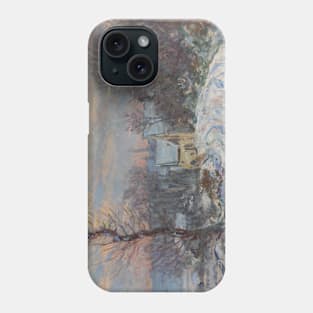 The Entrance to Giverny in Winter by Claude Monet Phone Case