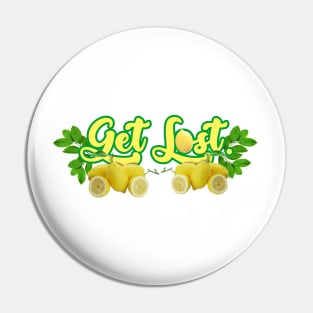 LEMON SORBET LOGO Pin