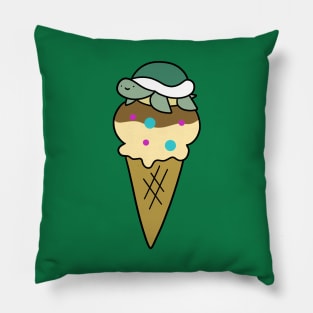 Turtle Icecream Cone Pillow