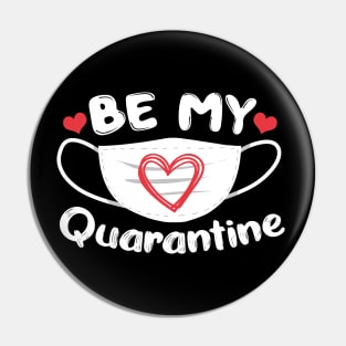 Be My Quarantine Valentine's Day Gift Hearts Pin