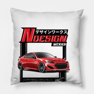 hyundai genesis 3.8 coupe red Pillow