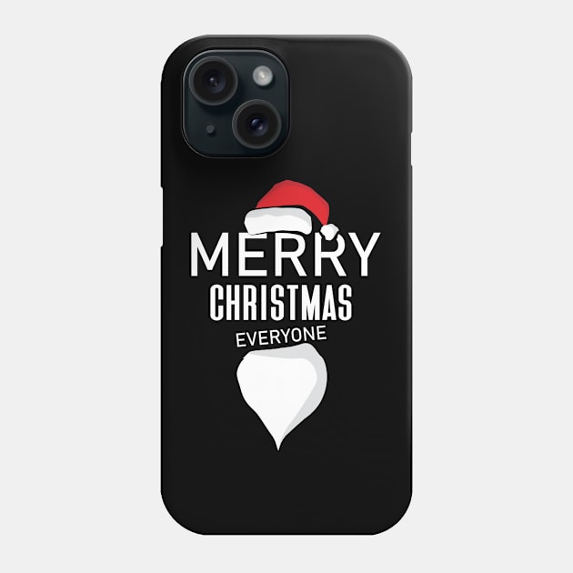 Merry Christmas Everyone with Santa Claus Phone Case by Apollo no.64