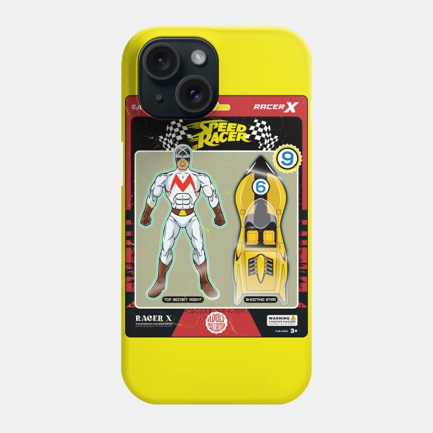 Racer X action figure Phone Case by redwane