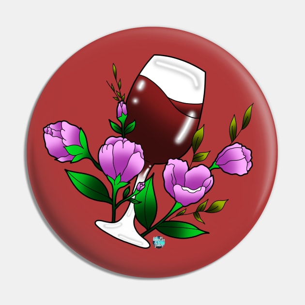 Wine Pin by ColorMix Studios