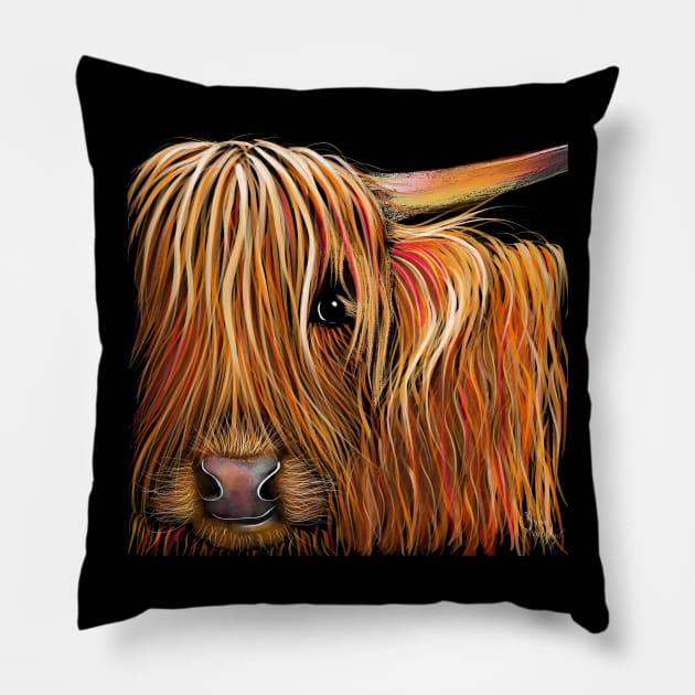 SCoTTiSH HiGHLaND CoW ' BuTTeRNuT ' Pillow by ShirleyMac