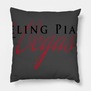 Dueling Pianos.Vegas Black & Red Stylish Pillow