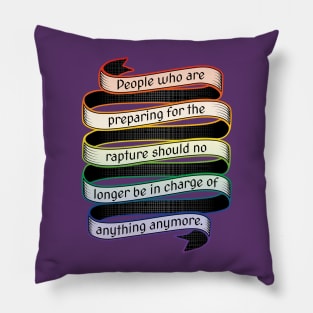 Rapture Nonsense (rainbow) Pillow