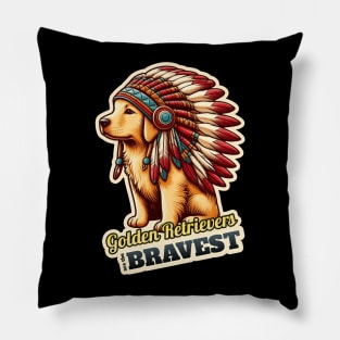 Golden Retriever Indian Pillow