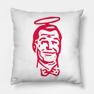 Devilish Angel with a Halo Pillow