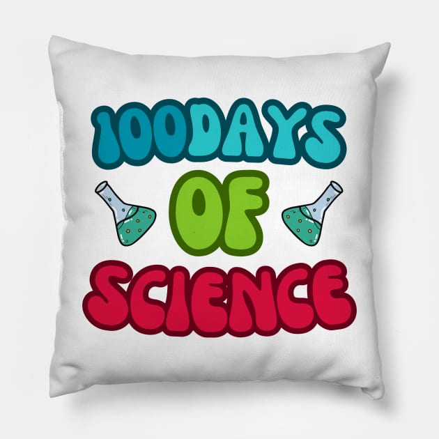 100 Days of Science Pillow by Sciholic