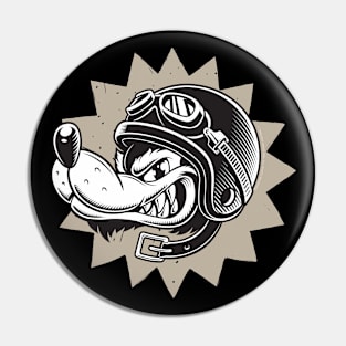 Rebel Dog Motorcycle Design Pin