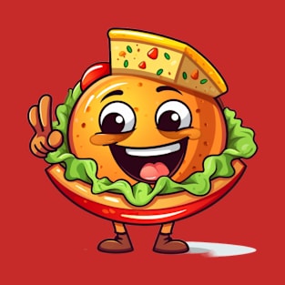 kawaii Taco cehees T-Shirt cute potatofood funny T-Shirt