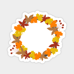 Fall wreath Magnet