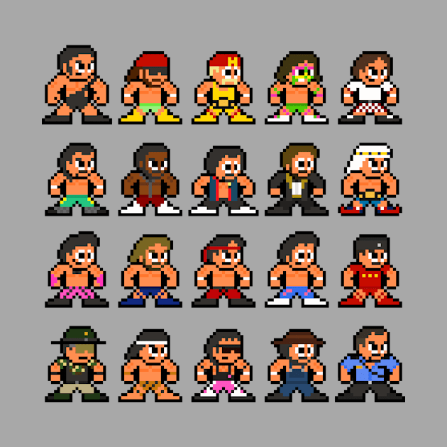 80s WWF 8-bit Pixel Art by 8-BitHero