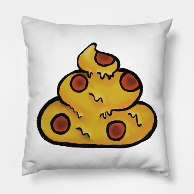 Pizza Sh*t Pillow by jazmynmoon