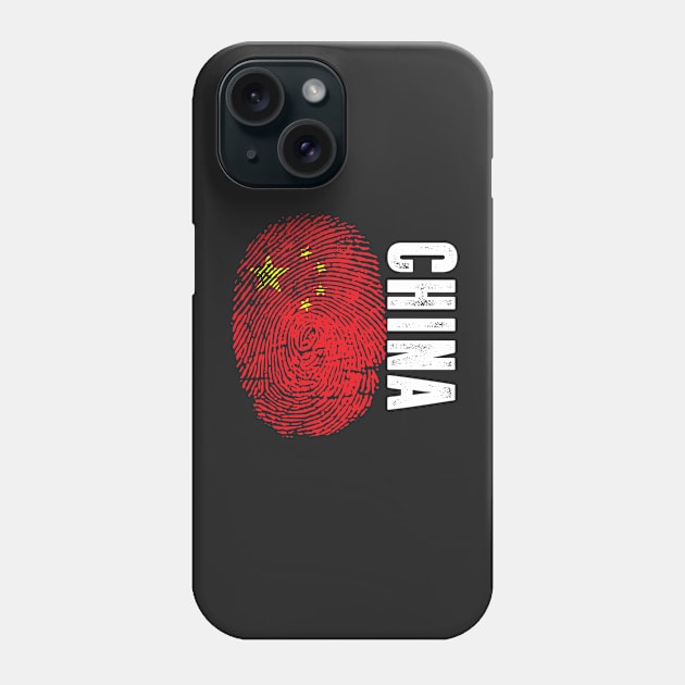 China Flag Fingerprint My Story DNA Chinese Phone Case by Your Culture & Merch