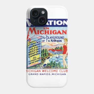 1920s Vacation in Michigan Phone Case