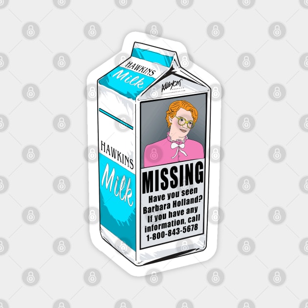 Stranger Things Barb Milk Carton Magnet by krisztinakoteles