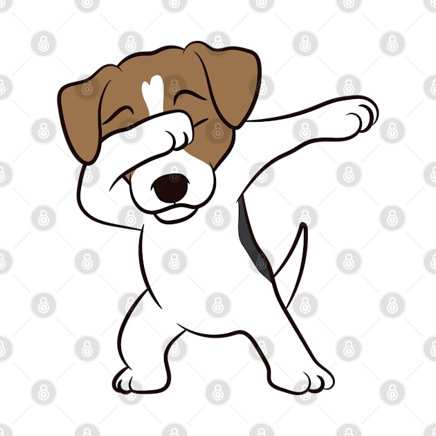 Cute Jack Russell Terrier Dog Dabbing Jack Russell Dab by EQDesigns