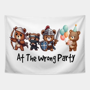 At The Wrong Party Tapestry