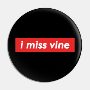 I Miss Vine Pin