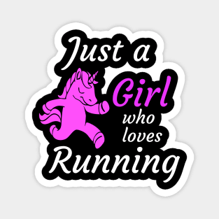 Just a girl who loves running Magnet