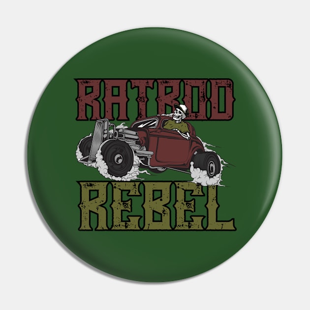 RatRod Rebel Pin by ArtisticRaccoon