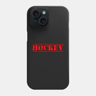 HOCKEY BOLD ENFORCER TEXT Phone Case