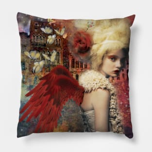 Red Angel Pillow