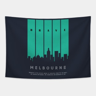 CITY SILHOUETTE OF MELBOURNE Tapestry