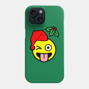 Mistletoe Emoji Phone Case