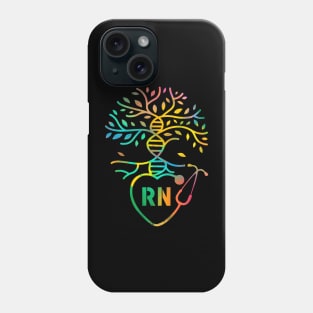 RN DNA Tee Registered Nurse DNA Tree Life Phone Case