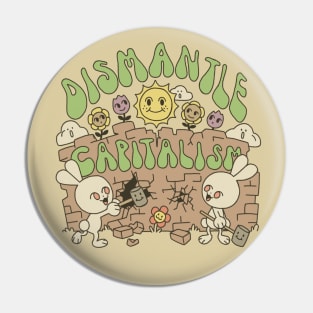 dismantle capitalism Pin