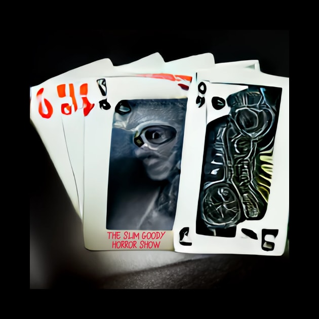 Alien Playing Cards! casino winner by Slimgoody's Tees