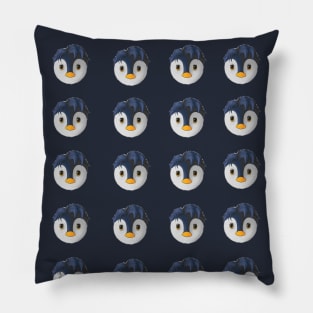 pinguino tierno con cabello Pillow