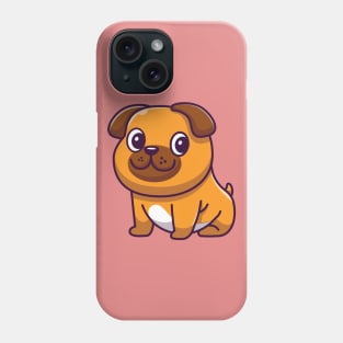 Cute Dog Sitting Cartoon Phone Case