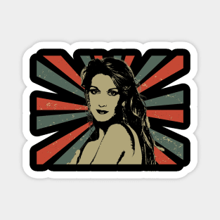 Celine Dion || Vintage Art Design || Exclusive Art Magnet