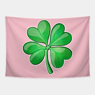 Reva Prisma emoji lucky clover Tapestry