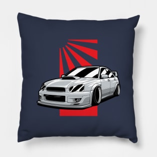 White Impreza WRX STI JDM Stance Pillow