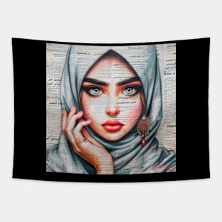 Arabic princess by Charlotte VanRoss (cvanross) Tapestry