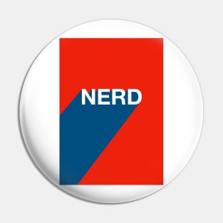 Nerd Typography Design Pin