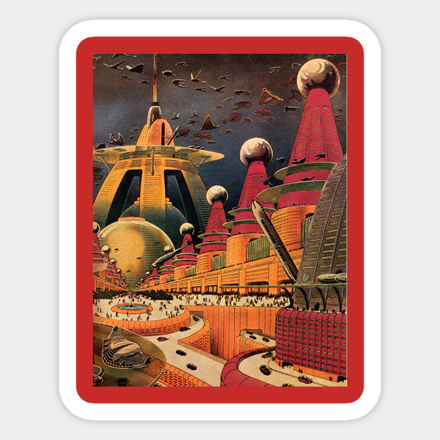Vintage Science Fiction - Science Fiction - Sticker