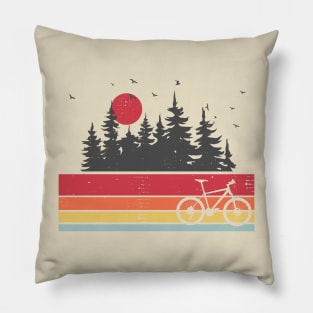 Cycling for Nature Lovers Pillow