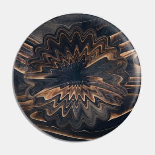 Faux Wood Pattern Brown Pin