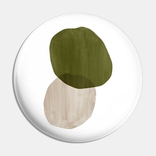 Green abstract stones Pin