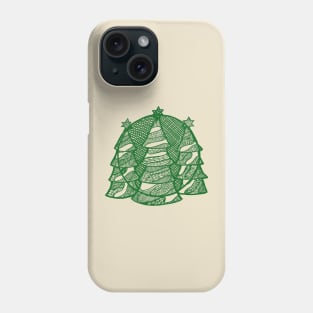 Christmas fir trees Phone Case