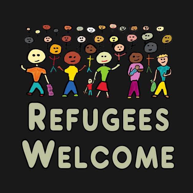 Refugees Welcome by Mark Ewbie